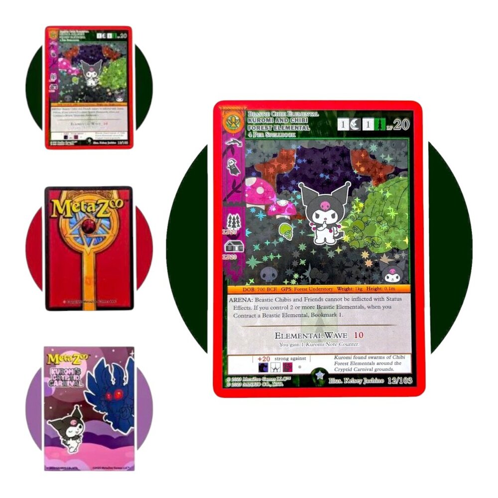 Kuromi's Cryptid Carnival MetaZoo (WW48): Chibi Forest Elemental 12/103, Holo